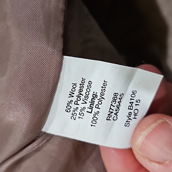 J Crew Factory wool coat. Size 0 - Picture 4 of 4